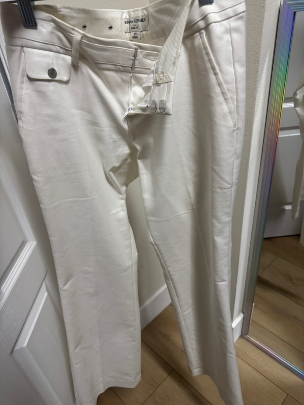 Banana Republic Men's Off-White Dress Pants